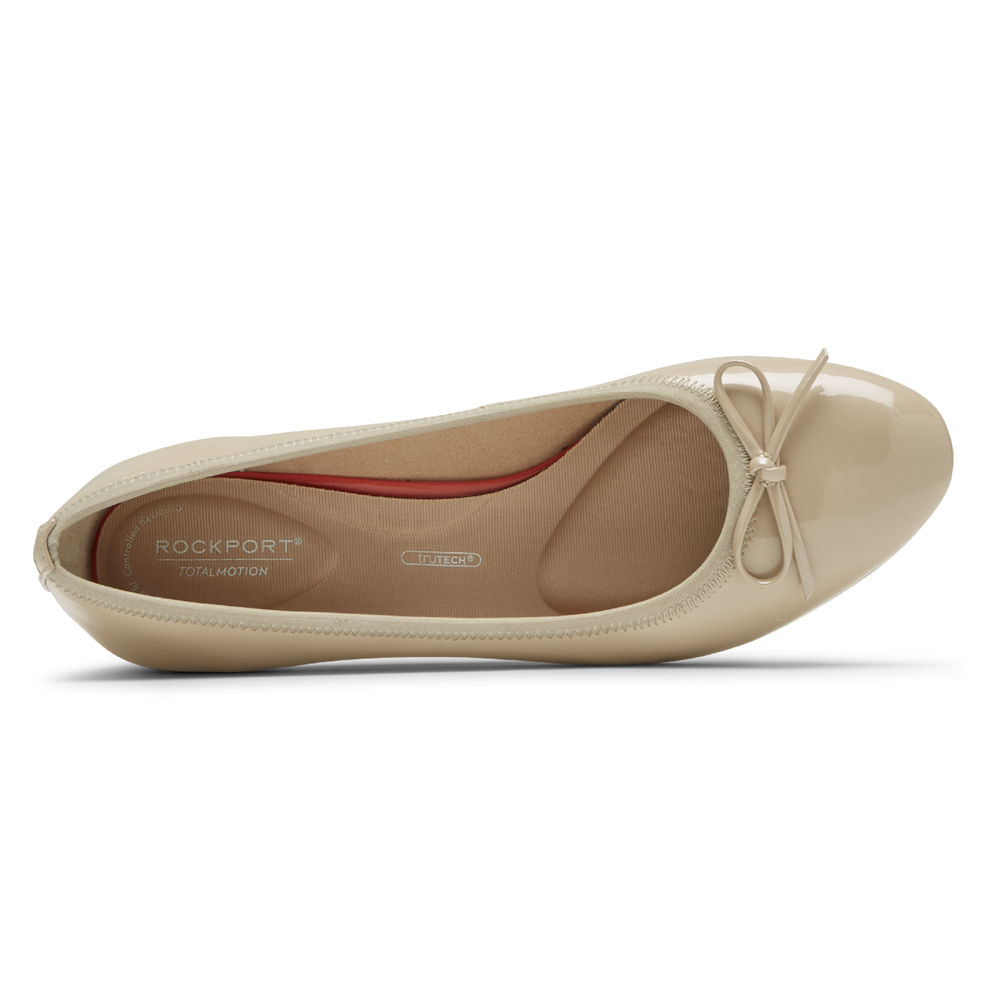 Rockport Pumper Dame Beige - Total Motion Sydney Bow - FZSP68201